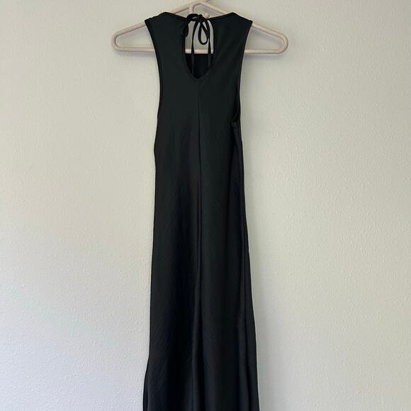 House of Harlow 1960 slip maxi dress silky satin minimalist whimsigoth  goth XS - Picture 9 of 14